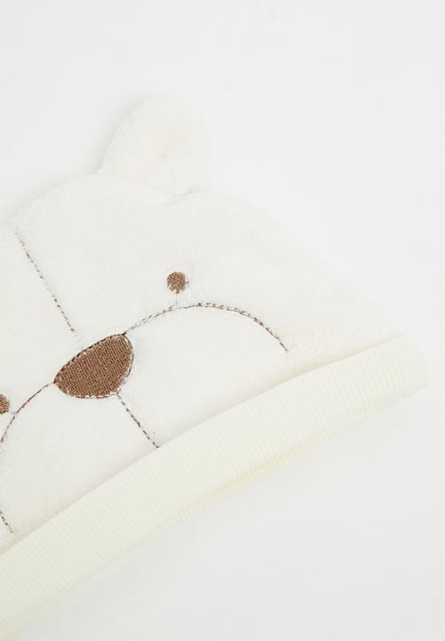 Pop Candy - Baby beanie & booties set - cream