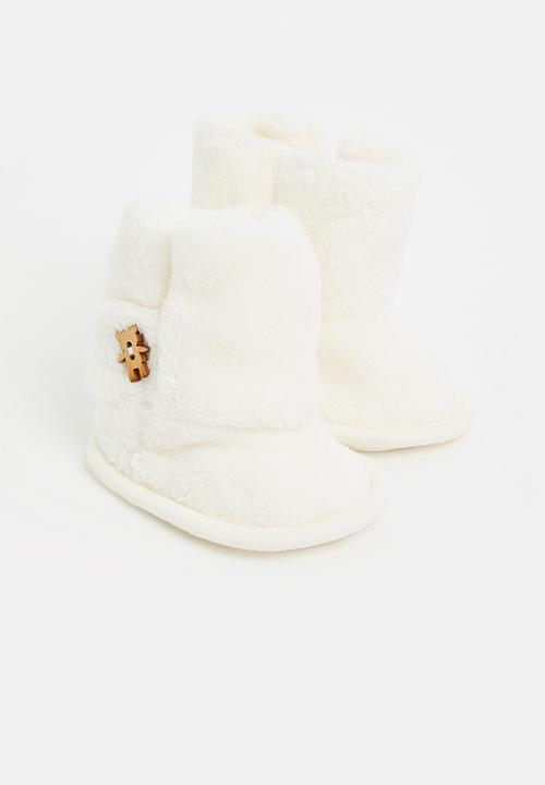 Pop Candy - Baby beanie & booties set - cream