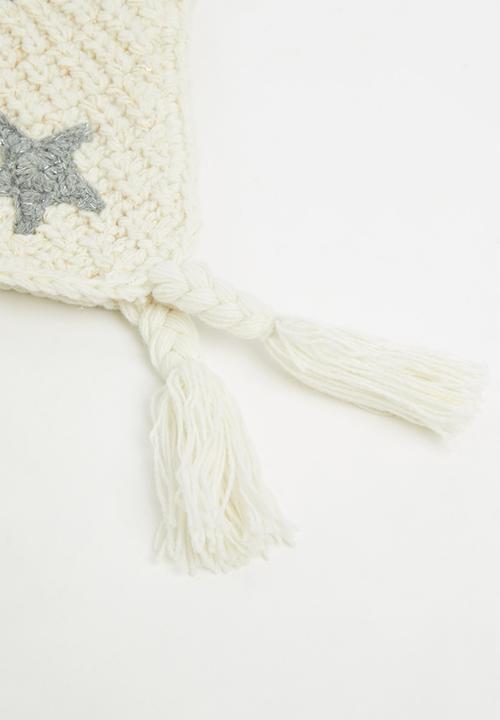 Pop Candy - Girls unicorn beanie - cream