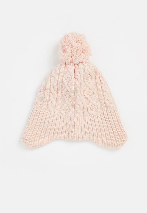 Pop Candy - Girls pom pom beanie - pink
