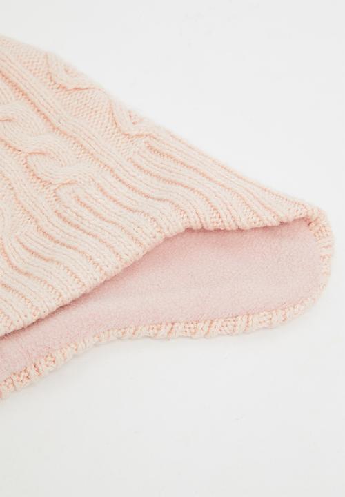 Pop Candy - Girls pom pom beanie - pink