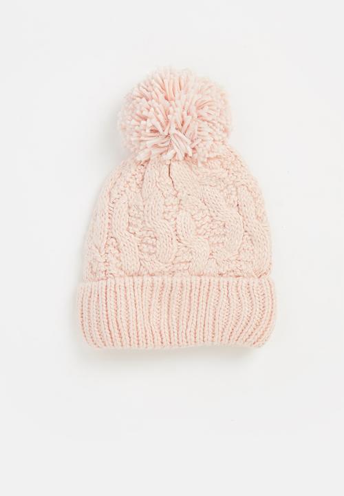 Pop Candy - Cable knit beanie - pink