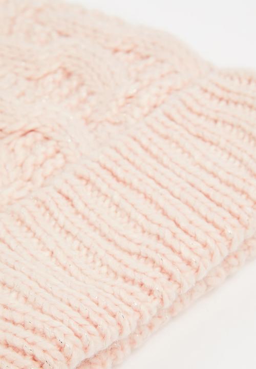 Pop Candy - Cable knit beanie - pink