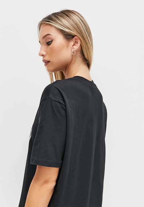 Blake - Graphic oversized tee - black