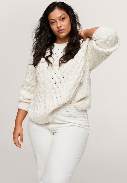 MANGO - Plus sweater odessa - light beige