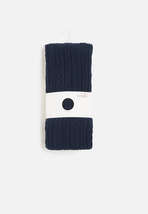 MINOTI - Girls cable knit tights - navy