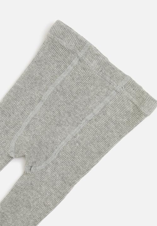 MINOTI - Girls ribbed tights - grey