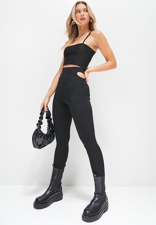 Blake - Cut out legging - black