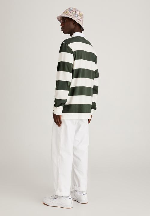 Cotton On - Keith Haring rugby polo - white & forest 