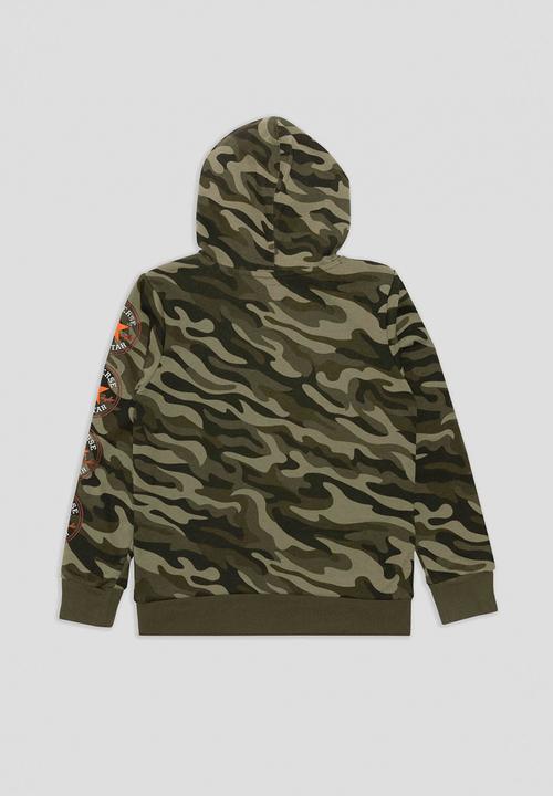 Converse - Cnvb camo po hoodie - khaki