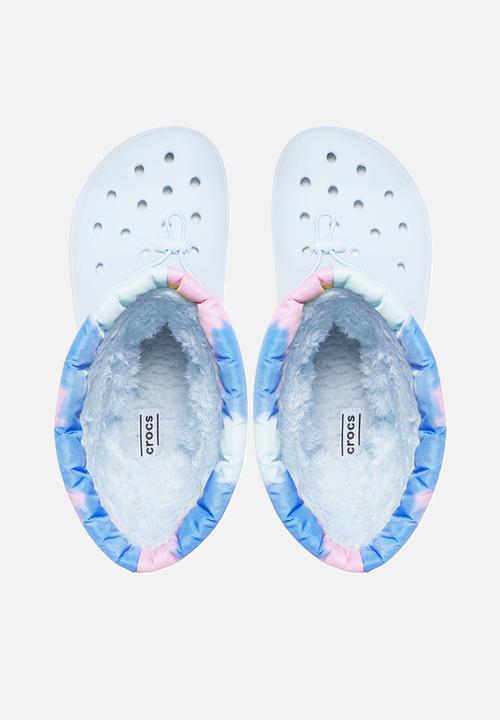 Crocs - Classic lined neo puff tie dye boot - mineral blue