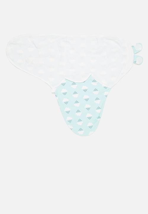 Pop Candy - Baby blanket, beanie & mittens set - blue