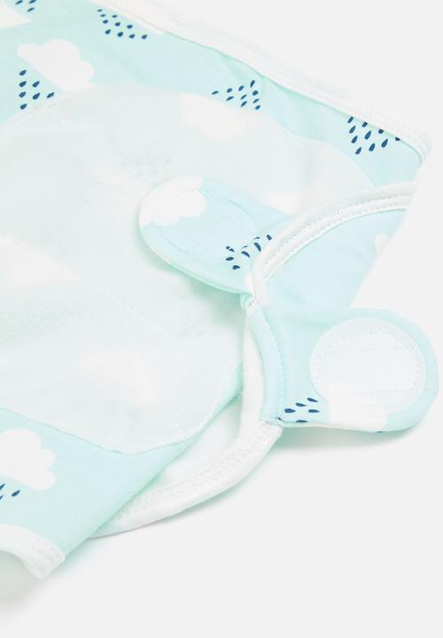 Pop Candy - Baby blanket, beanie & mittens set - blue