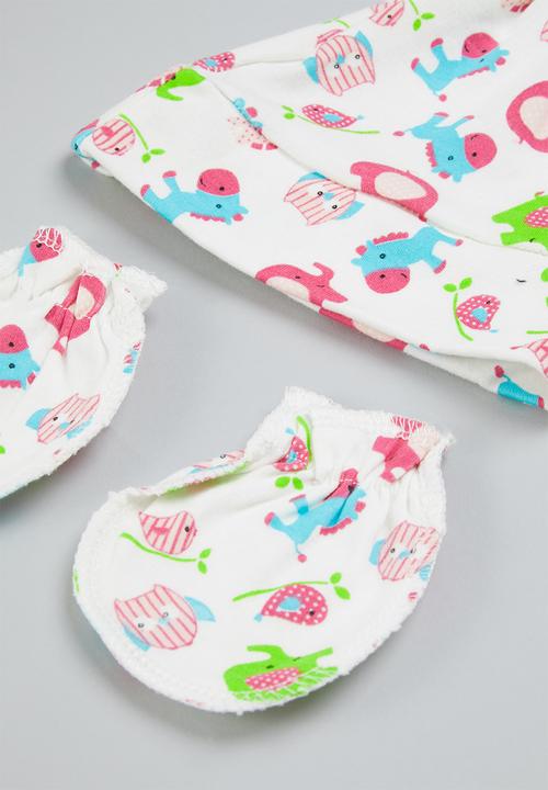 Pop Candy - Baby blanket, beanie & mittens set - multi