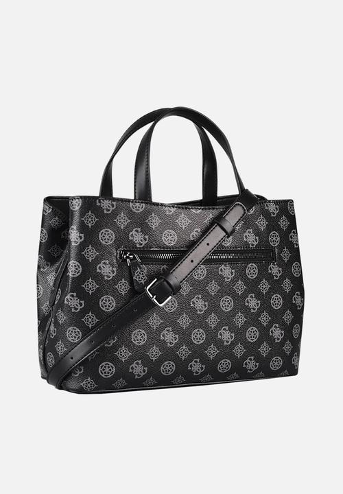 GUESS - Hensley logo girlfriend satchel - charcoal 