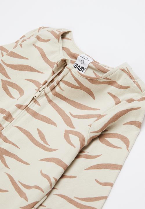 Cotton On - 2 Pack long sleeve zip romper - beige