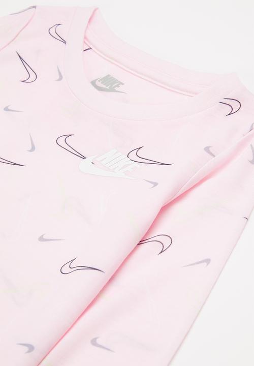 Nike - Nkg swoosgfetti legging set - navy & pink 