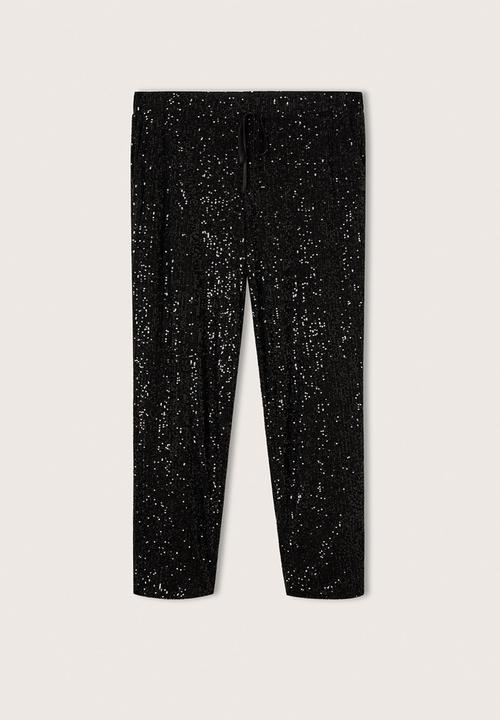 MANGO - Plus trousers jogilux - black