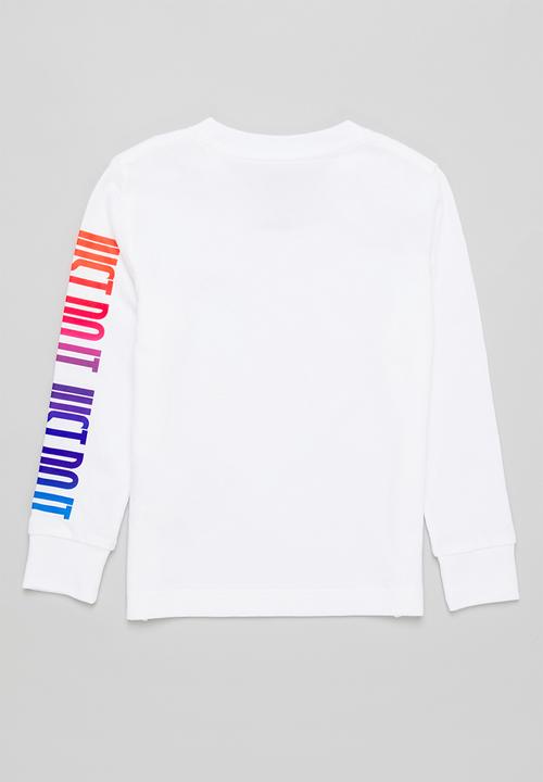 Nike - Nike boys just do it sleeve - white