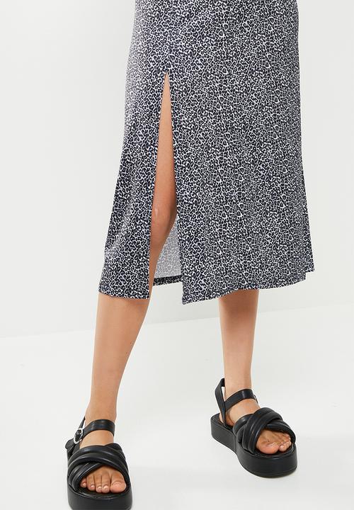 dailyfriday - Side slit skirt - black