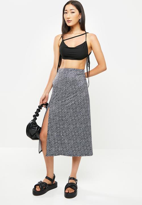dailyfriday - Side slit skirt - black