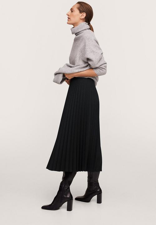 MANGO - Skirt quant - black