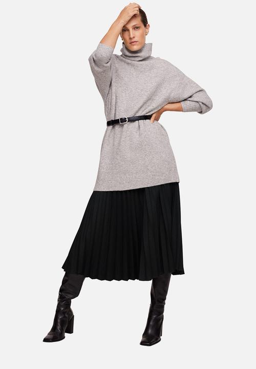 MANGO - Skirt quant - black