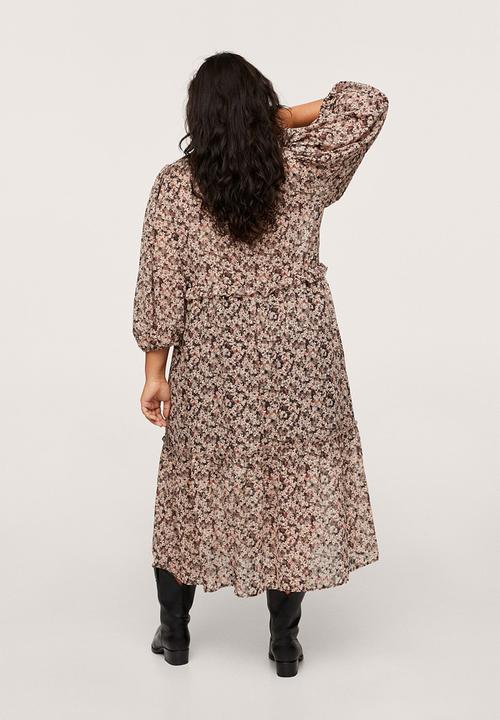 MANGO - Plus dress bubble - light beige