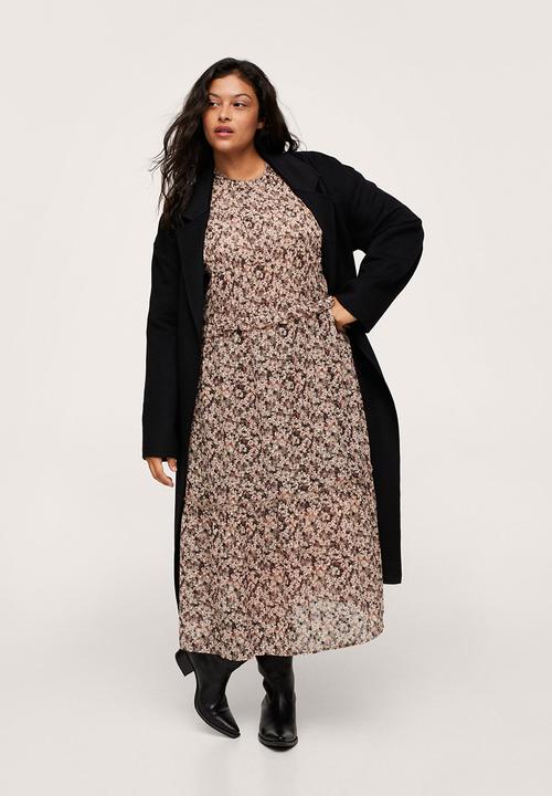 MANGO - Plus dress bubble - light beige