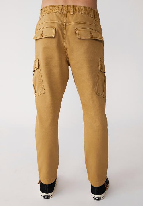 Cotton On - Military cargo pant - washed biscuit