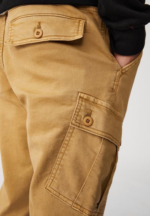 Cotton On - Military cargo pant - washed biscuit