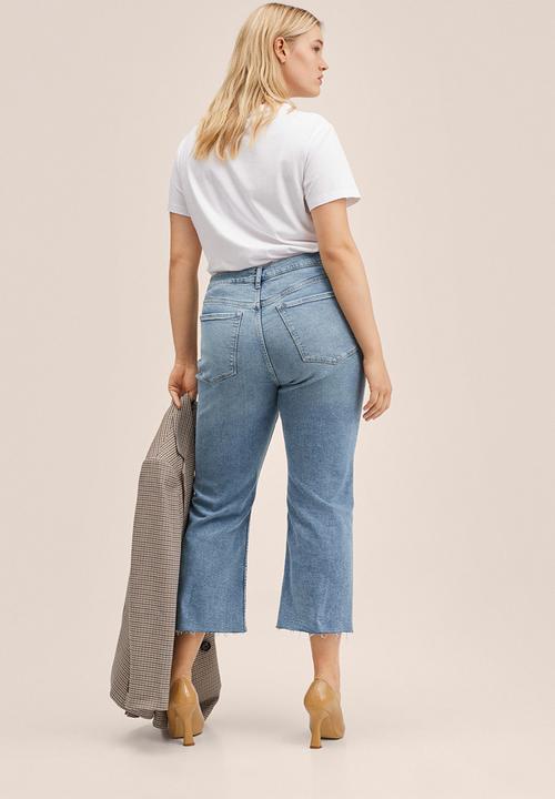 MANGO - Plus jeans sienna - open blue
