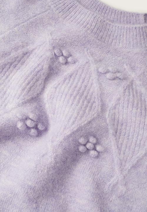 MANGO - Plus sweater estrella - light pastel purple