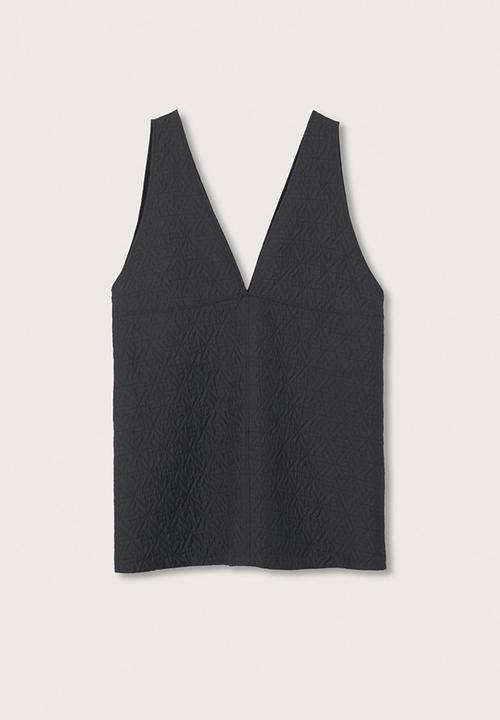 MANGO - Plus dungaree dress pixi - black