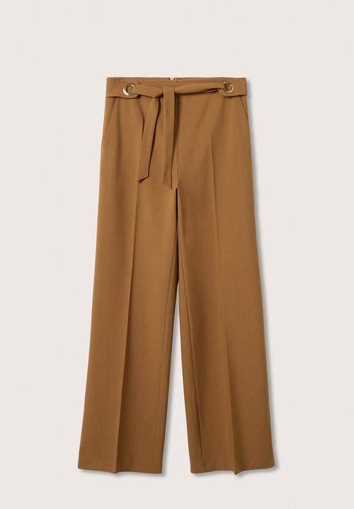 MANGO - Trousers hannah - medium brown