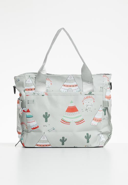 Pop Candy - Printed diaper bag - aqua