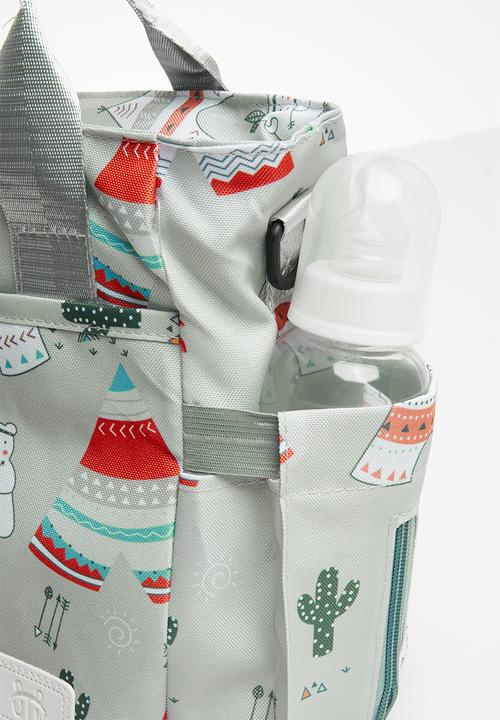 Pop Candy - Printed diaper bag - aqua
