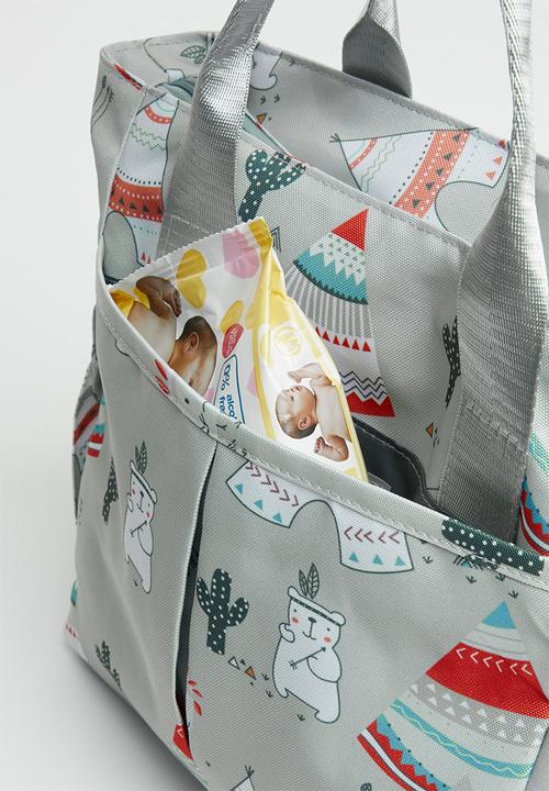 Pop Candy - Printed diaper bag - aqua