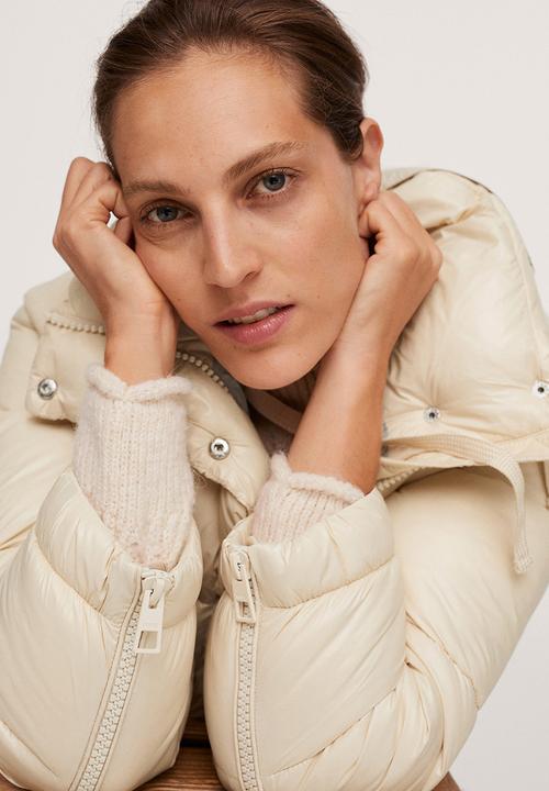 MANGO - Anorak nuuk - light beige