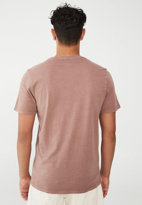 Cotton On - Organic crew T-shirt - cognac brown