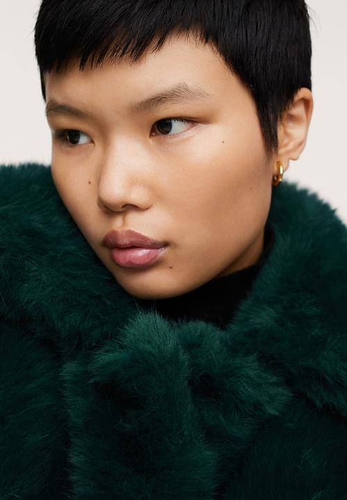 MANGO - Coat purpurin - dark green