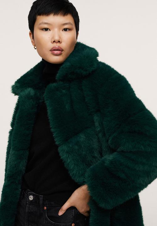 MANGO - Coat purpurin - dark green