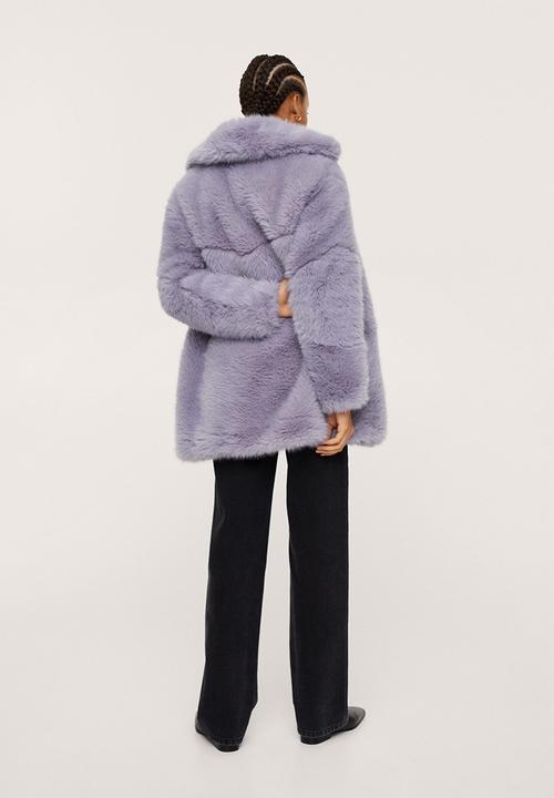 MANGO - Coat purpurin - light pastel purple