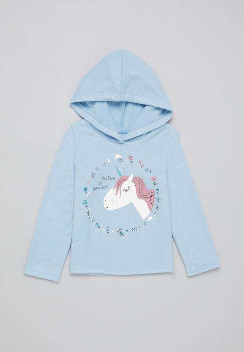 Pop Candy - 2 Pack polar fleece hoodie set - blue/milk