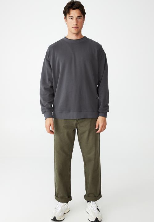 Cotton On - Oversized crew fleece - faded slate