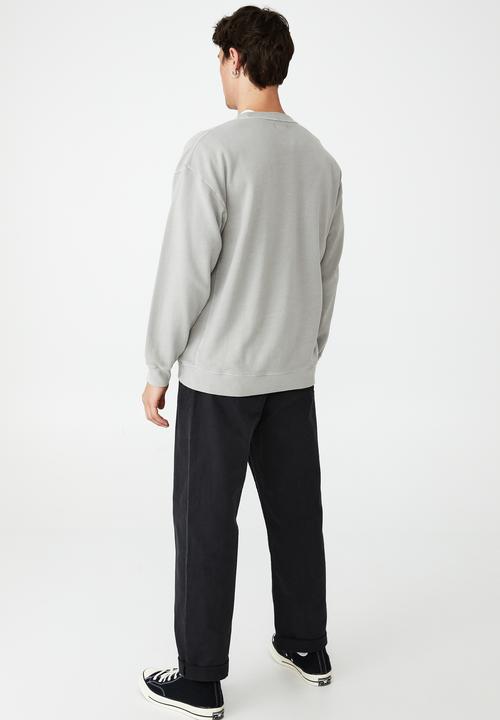 Cotton On - Oversized crew fleece - overcast grey
