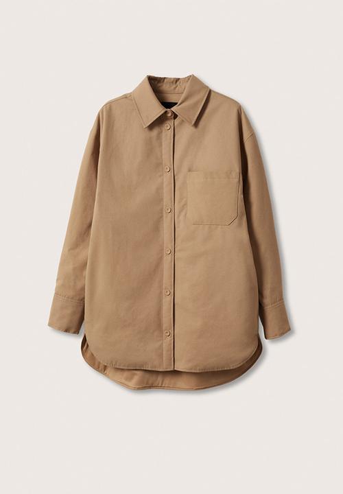 MANGO - Overshirt tivoli - brown
