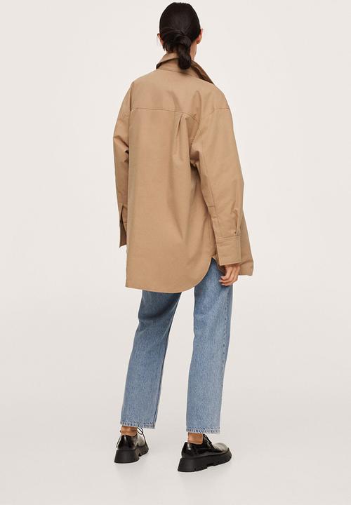 MANGO - Overshirt tivoli - brown