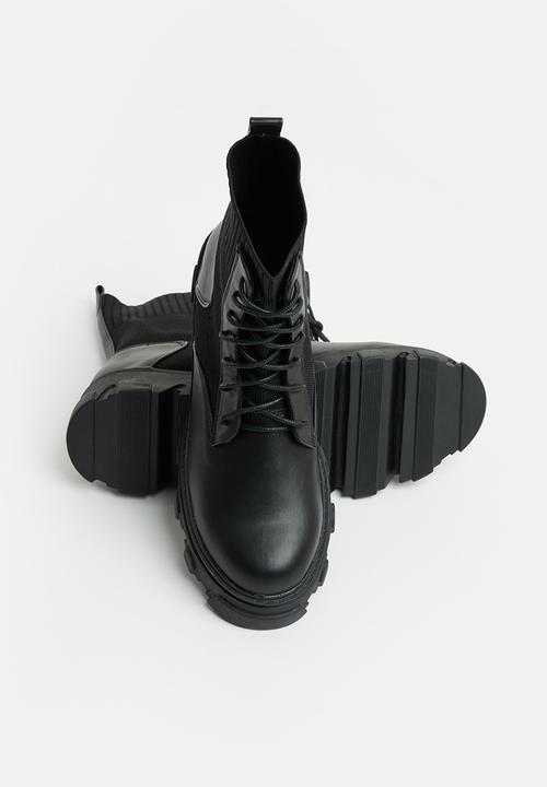 Footwork - Siynd chunky sock boot - black
