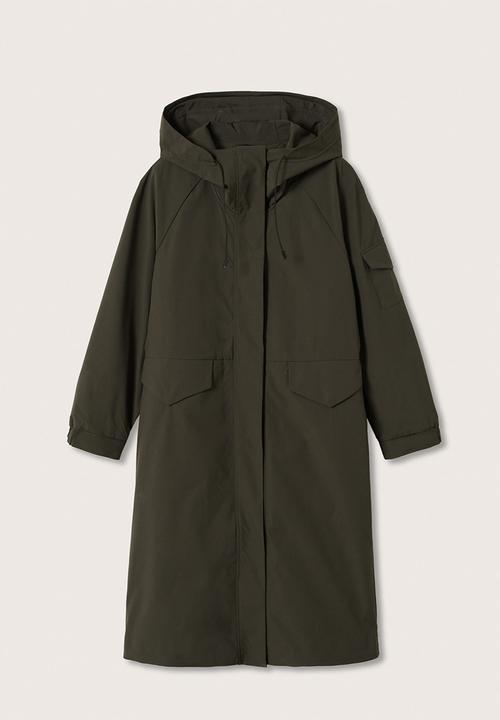MANGO - Parka merlot - khaki